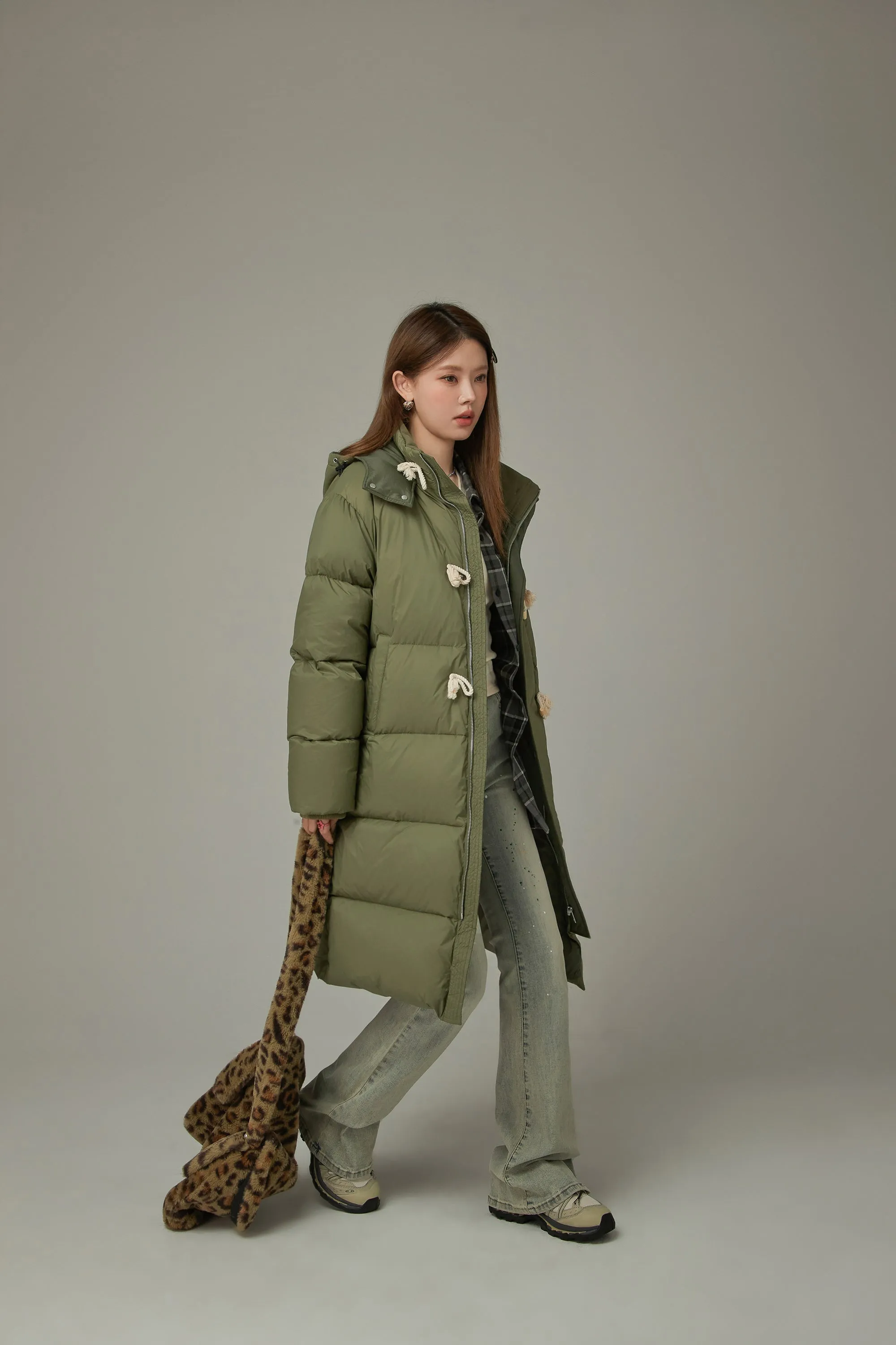 Boxy Padded Long Coat