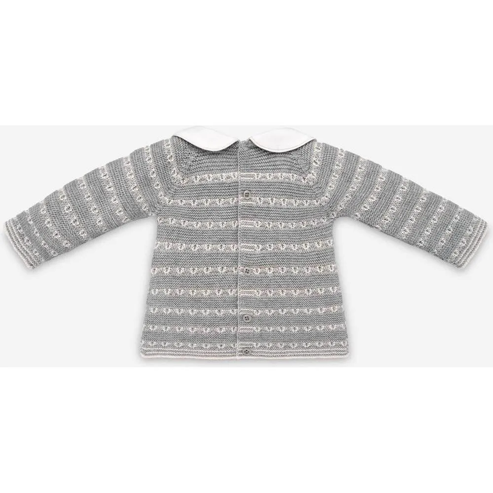 Boys Pale Grey 'Saturno' Knitted Set