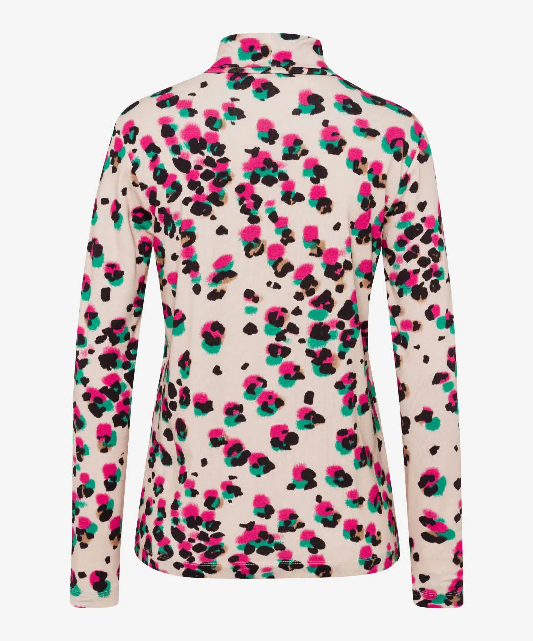 Brax Camilla Roll Neck Layer in Leopard 3688