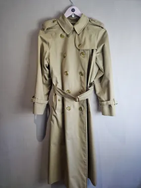 Burberry Vintage Chelsea Beige Trench Coat - size 12