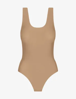 Butter Tank Bodysuit in Toffee