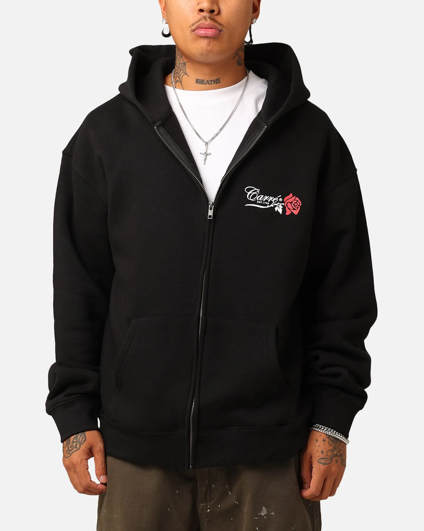 Carré Rara Full Zip Hoodie Black