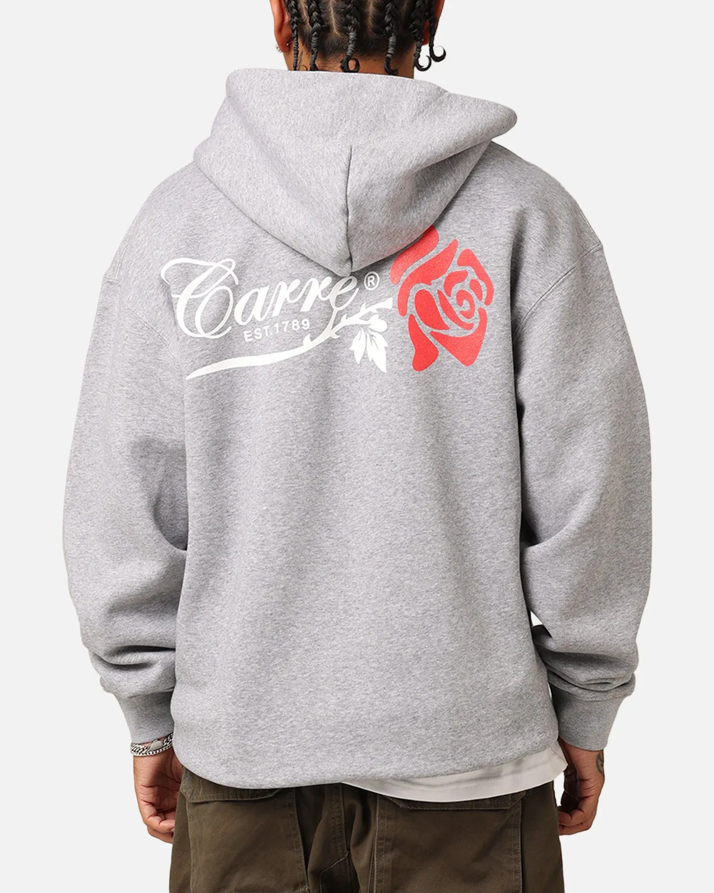 Carré Rara Full Zip Hoodie Grey Marle