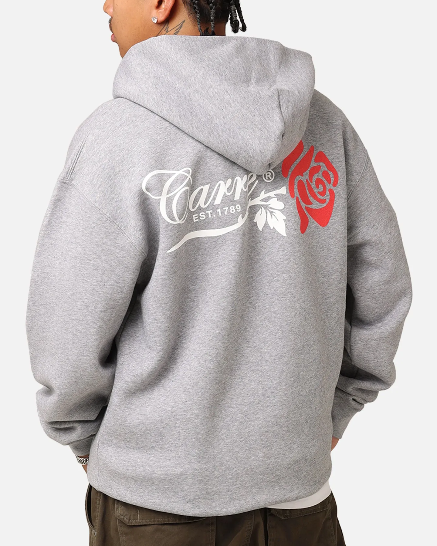 Carré Rara Full Zip Hoodie Grey Marle