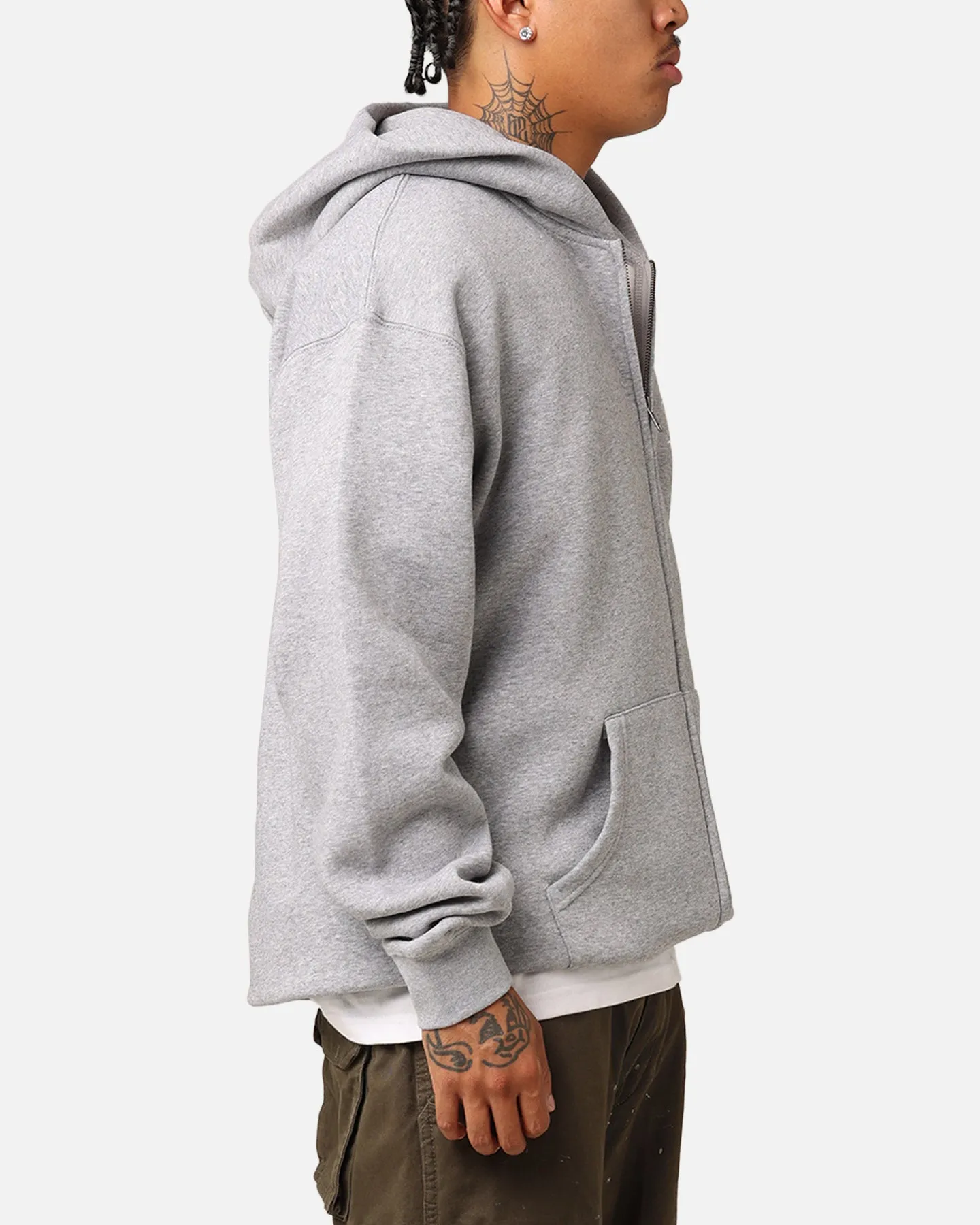 Carré Rara Full Zip Hoodie Grey Marle