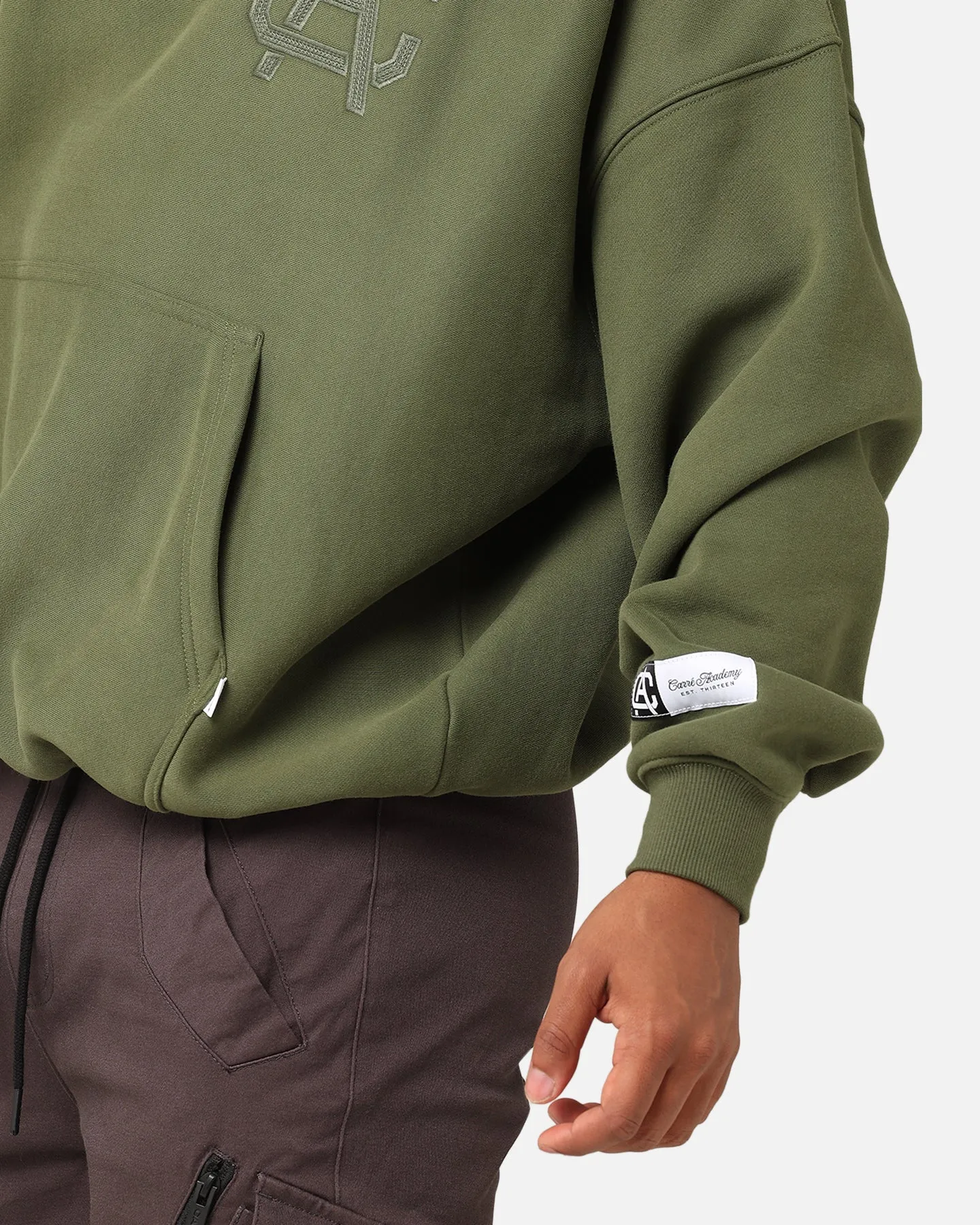 Carre Academy V2 Oversized Hoodie Forest Green