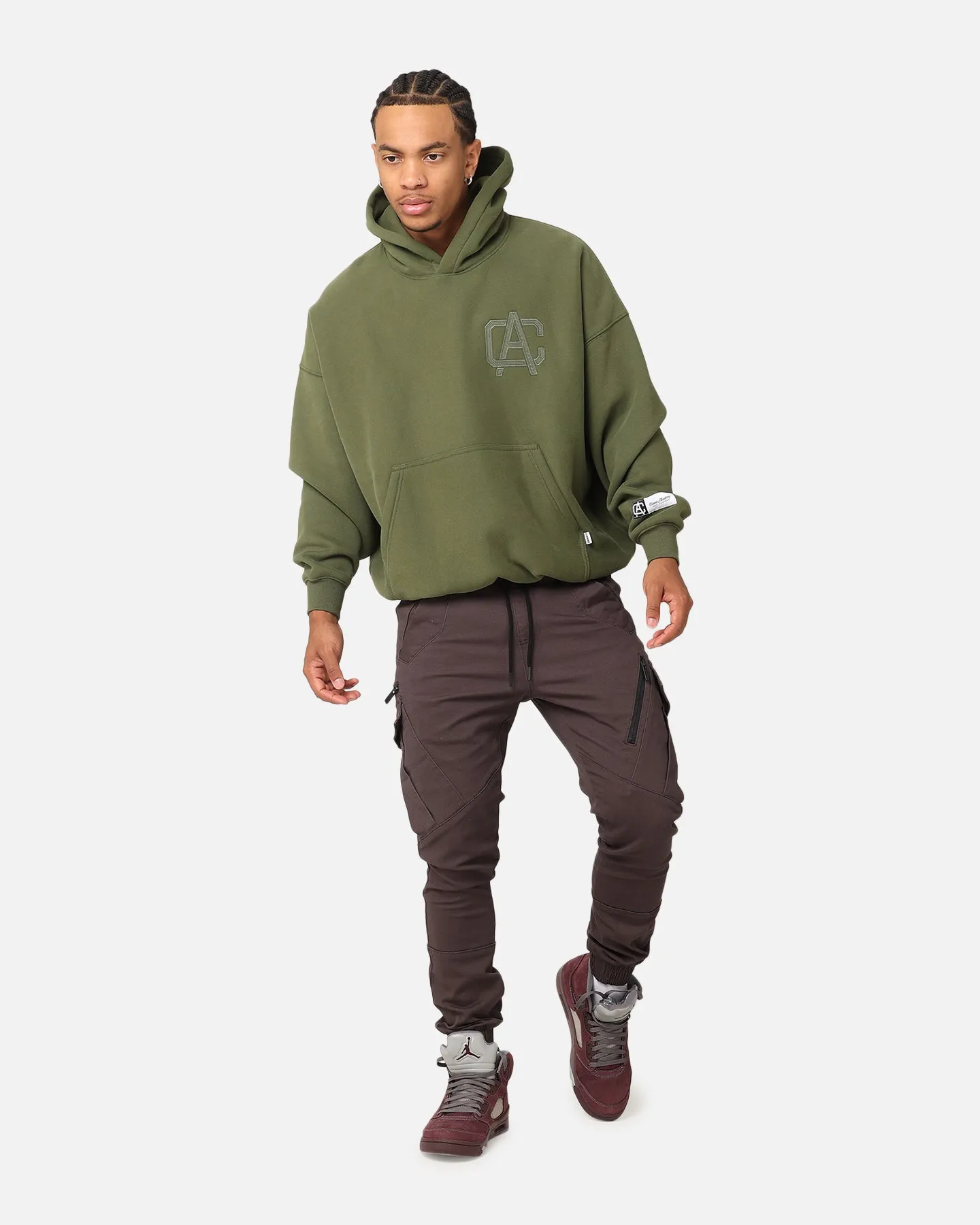 Carre Academy V2 Oversized Hoodie Forest Green