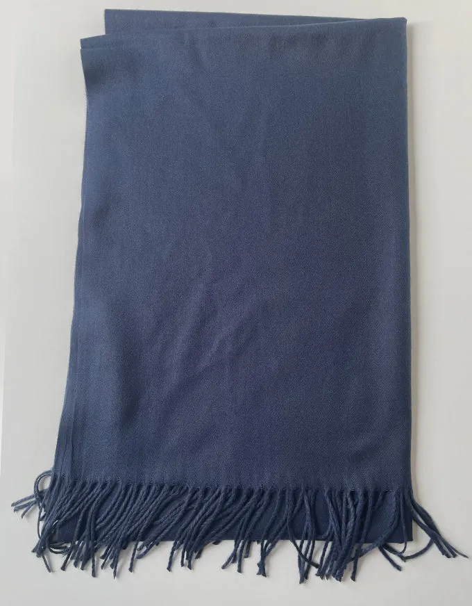 Cashmere Scarf Navy