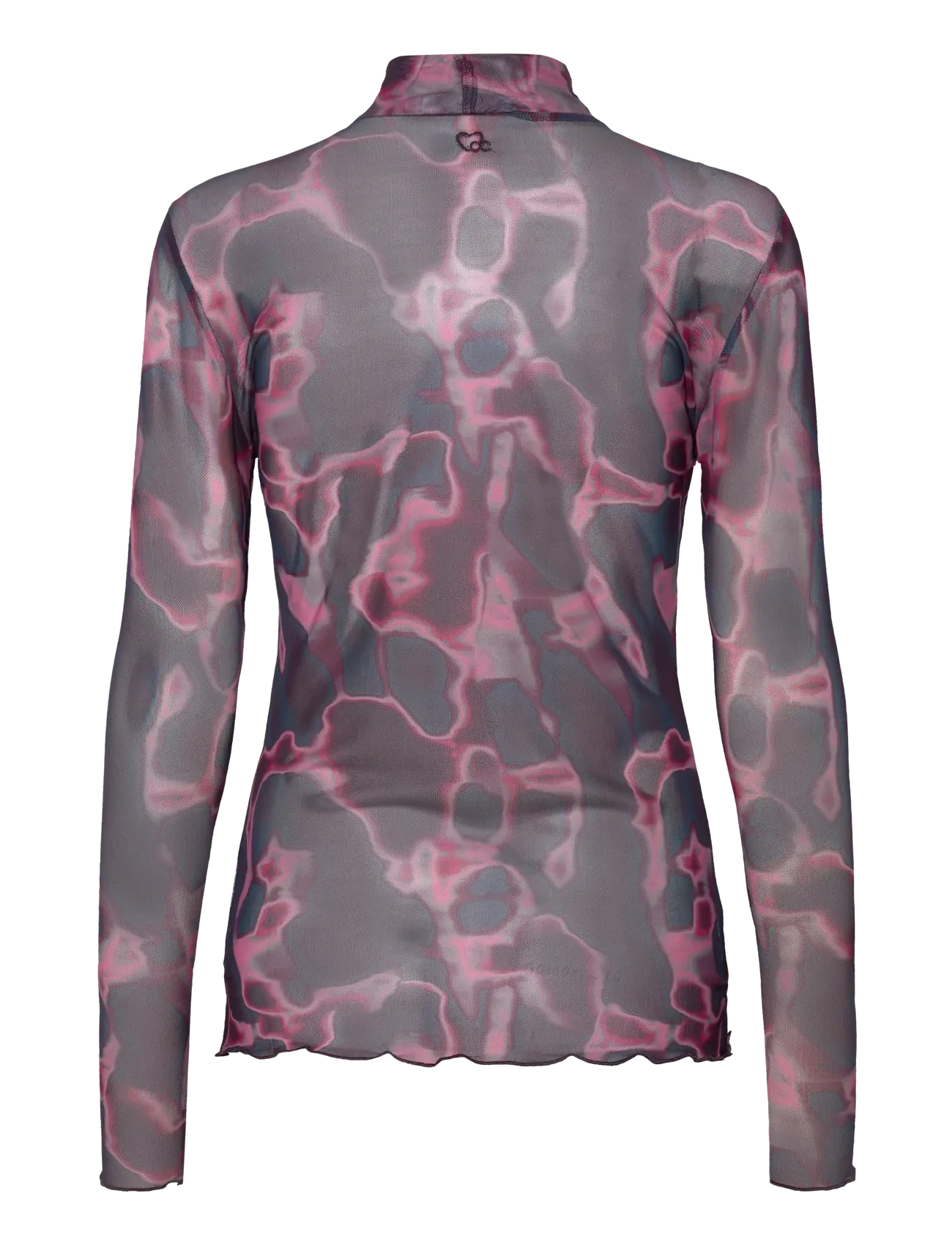 CC Heart - Eve Mesh Turtleneck Pink Wave