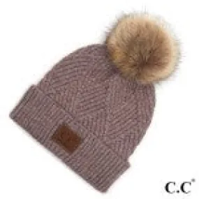 C.C. Knit Pattern Hat