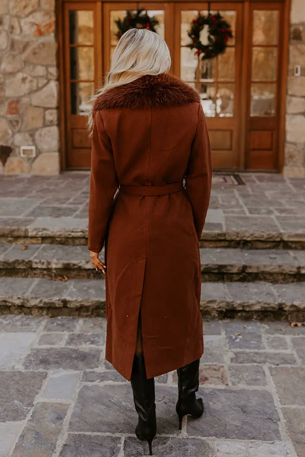 Central Park Stroll Coat in Chocolate