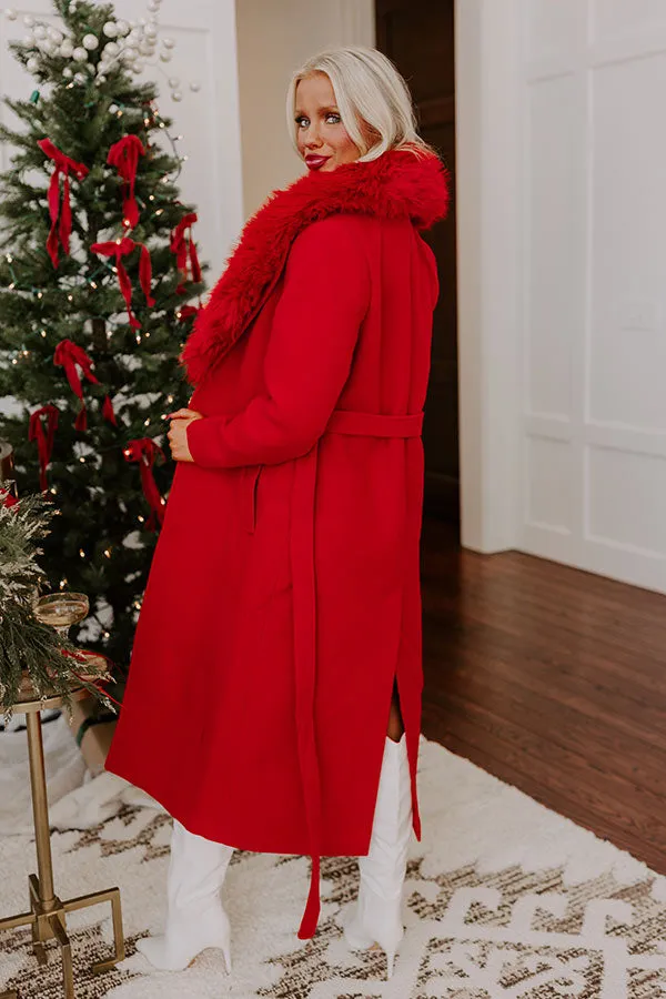 Central Park Stroll Coat in Red