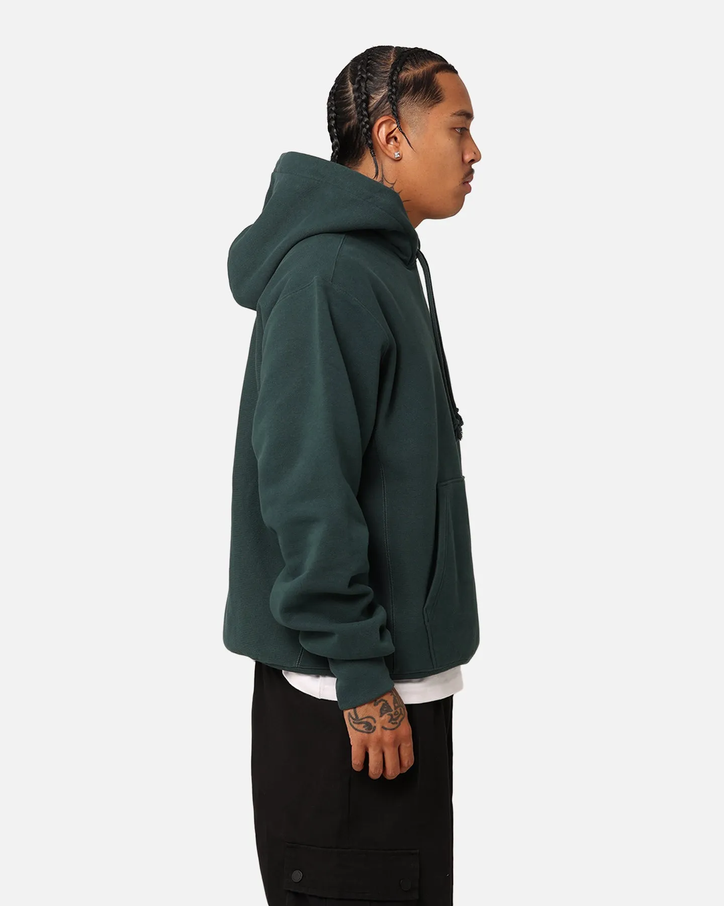 Champion Reverse Weave Big C Hoodie Baby Spinach