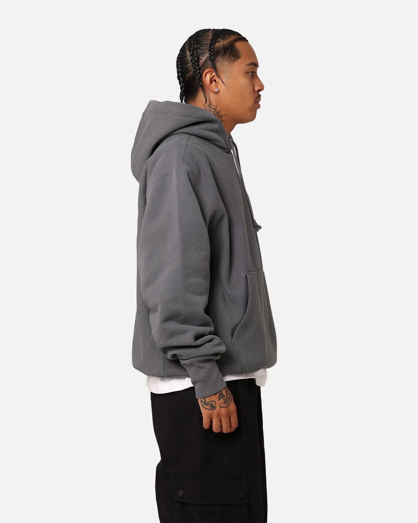 Champion Reverse Weave Big C Hoodie Medium Gray