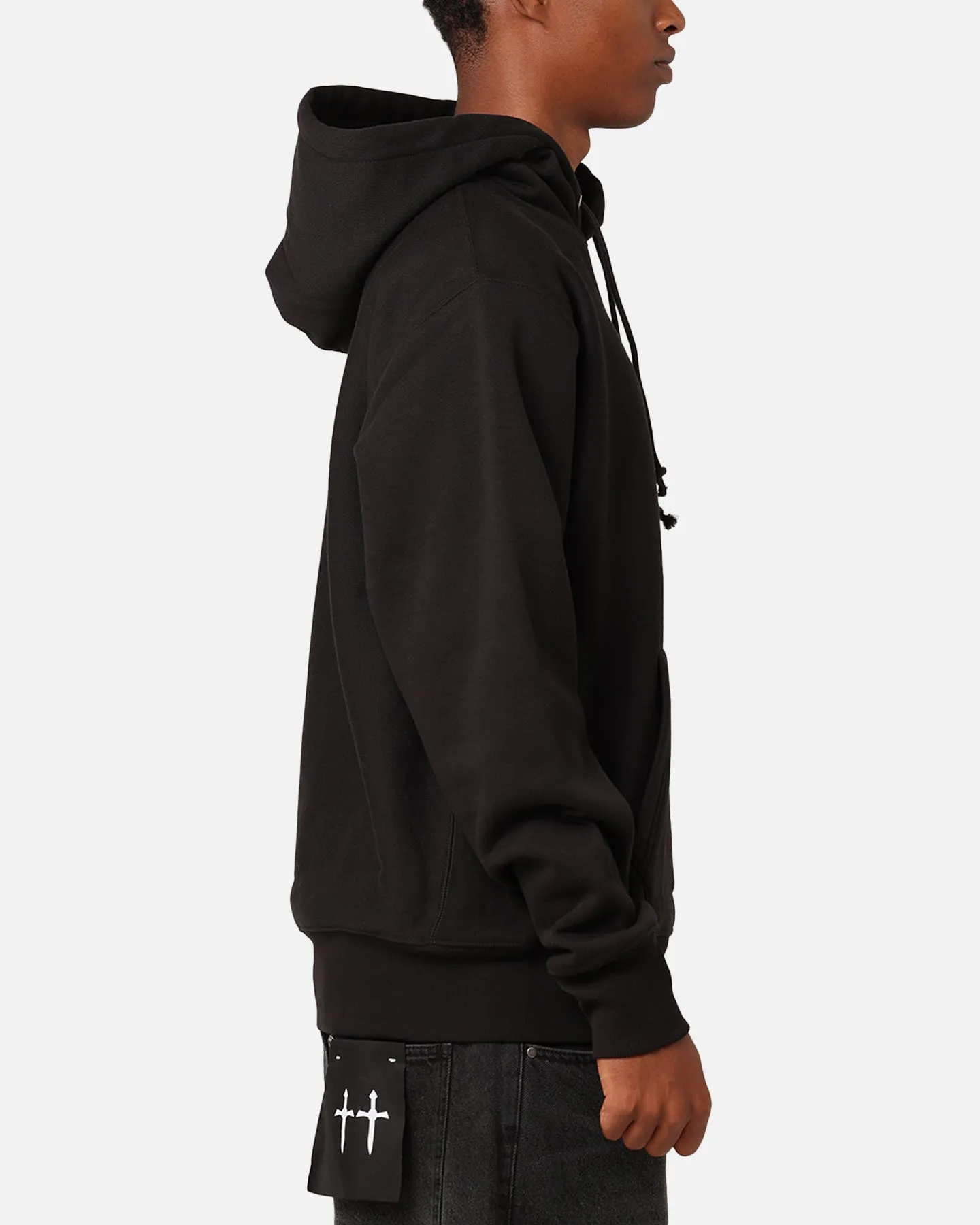 Champion Reverse Weave Small C Hoodie Black