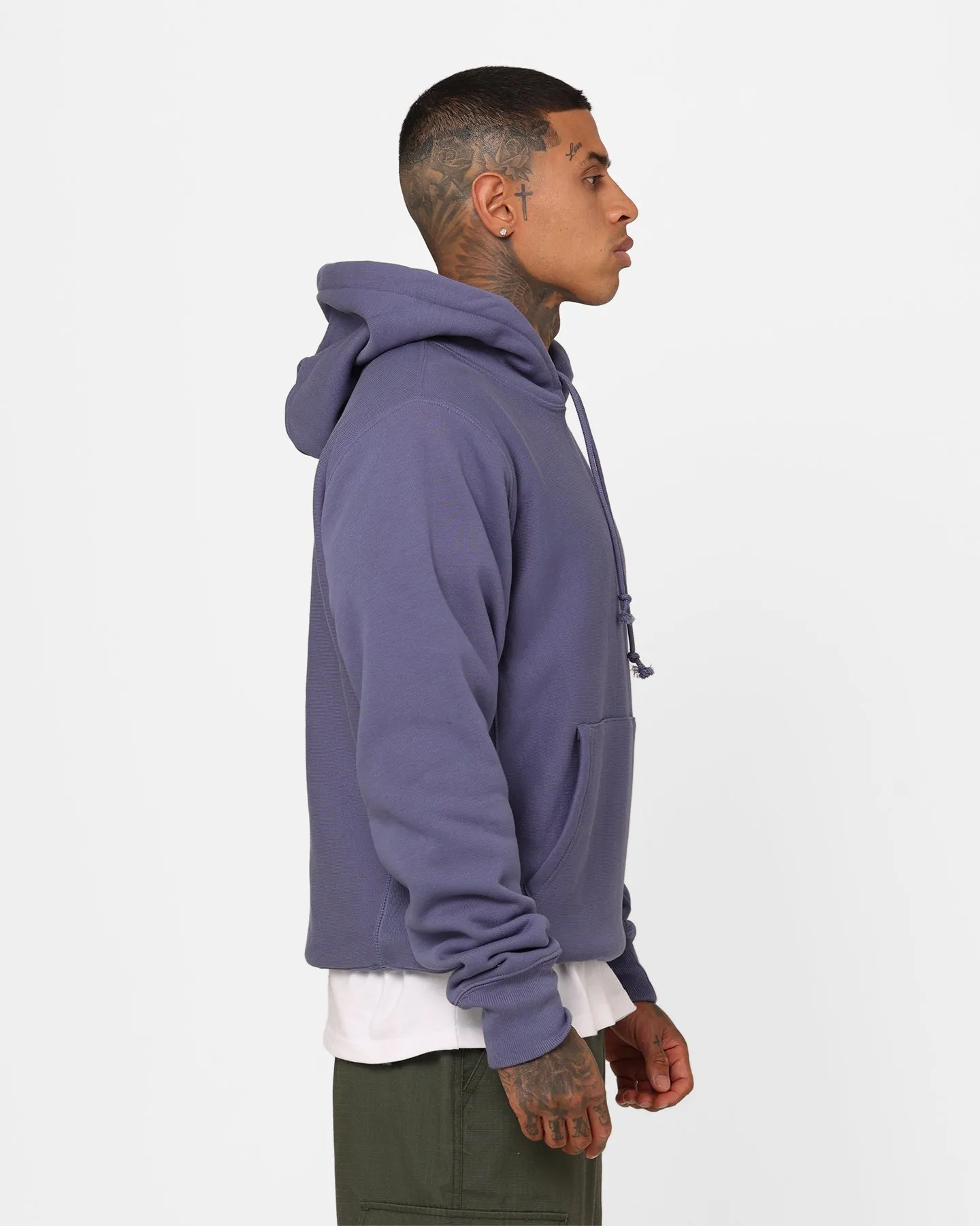 Champion Reverse Weave Small C Hoodie Dazed Blue