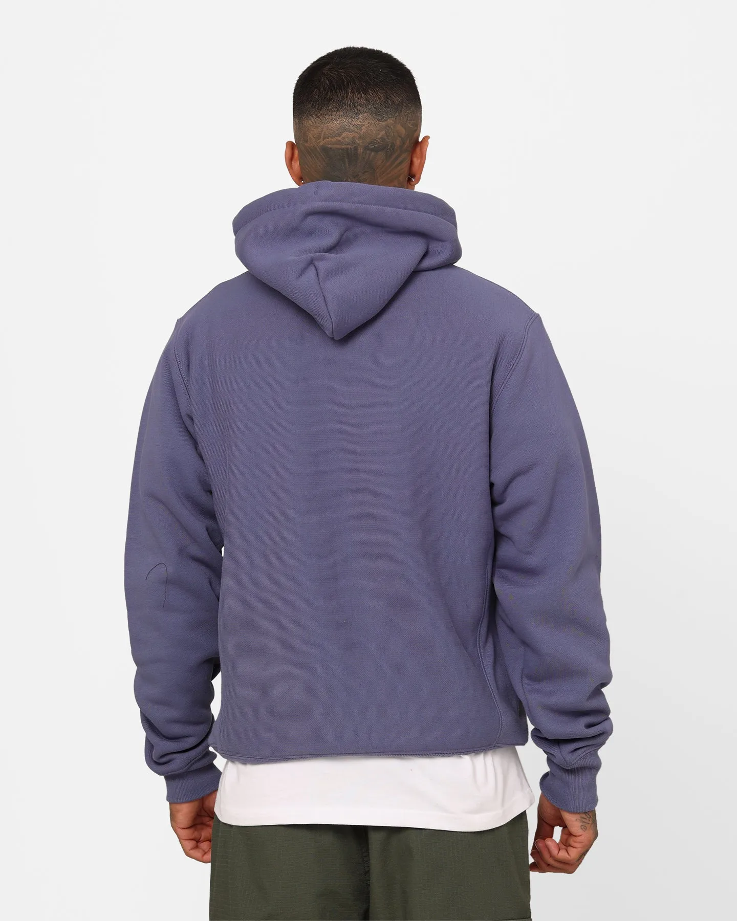 Champion Reverse Weave Small C Hoodie Dazed Blue