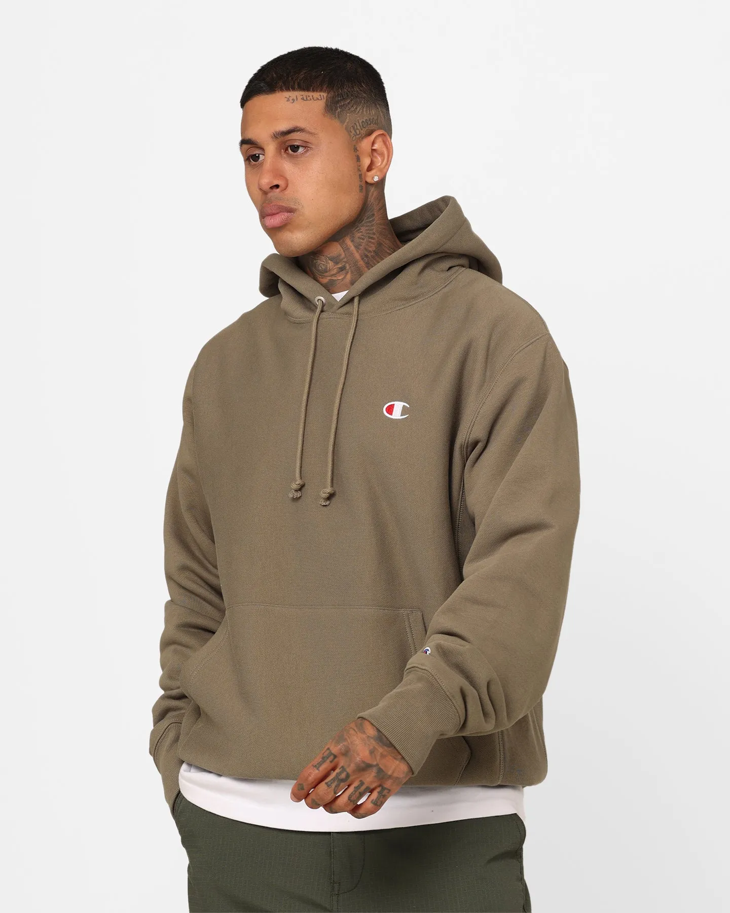 Champion Reverse Weave Small C Hoodie Lady Fern