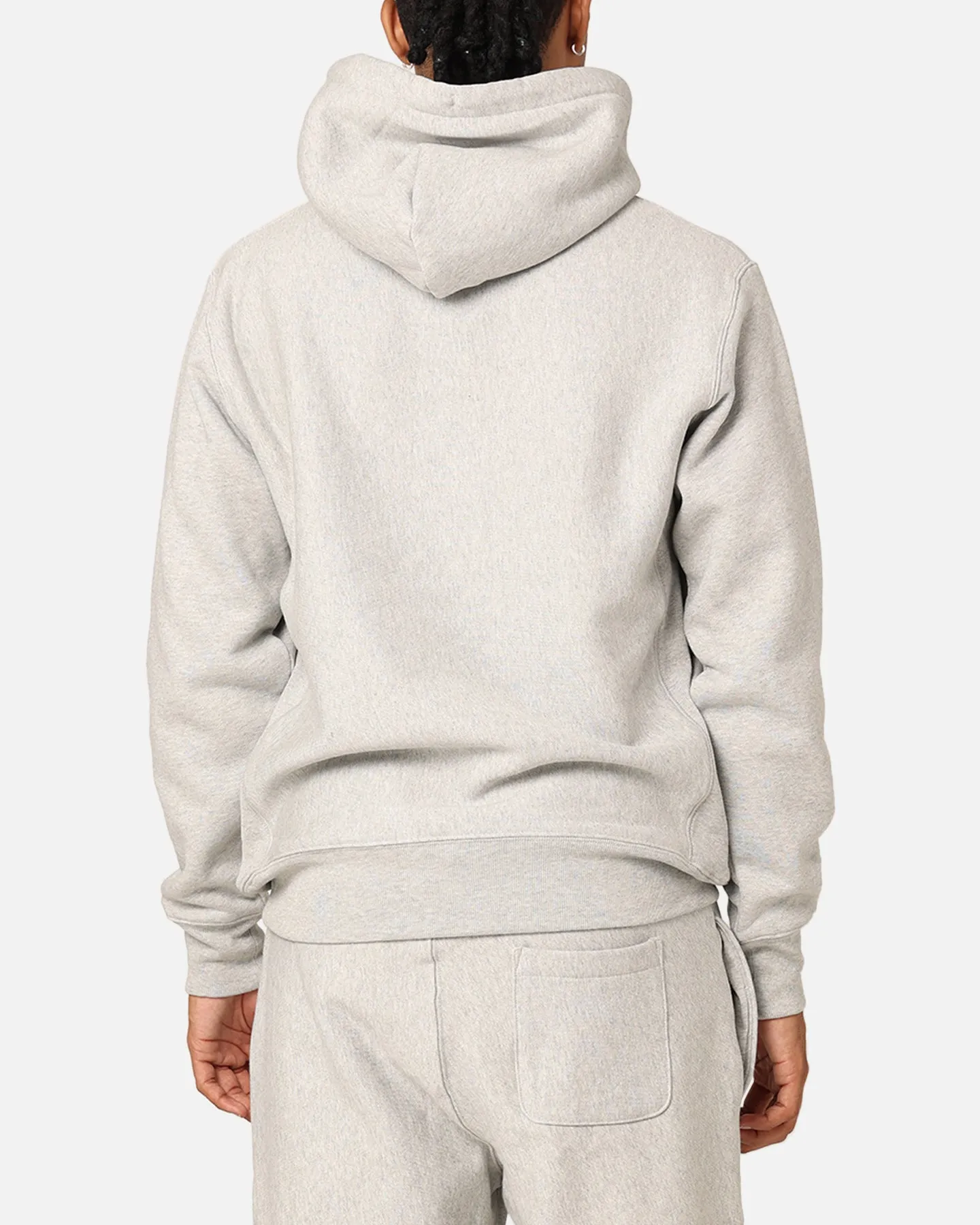 Champion Reverse Weave Small C Hoodie Oxford Heather