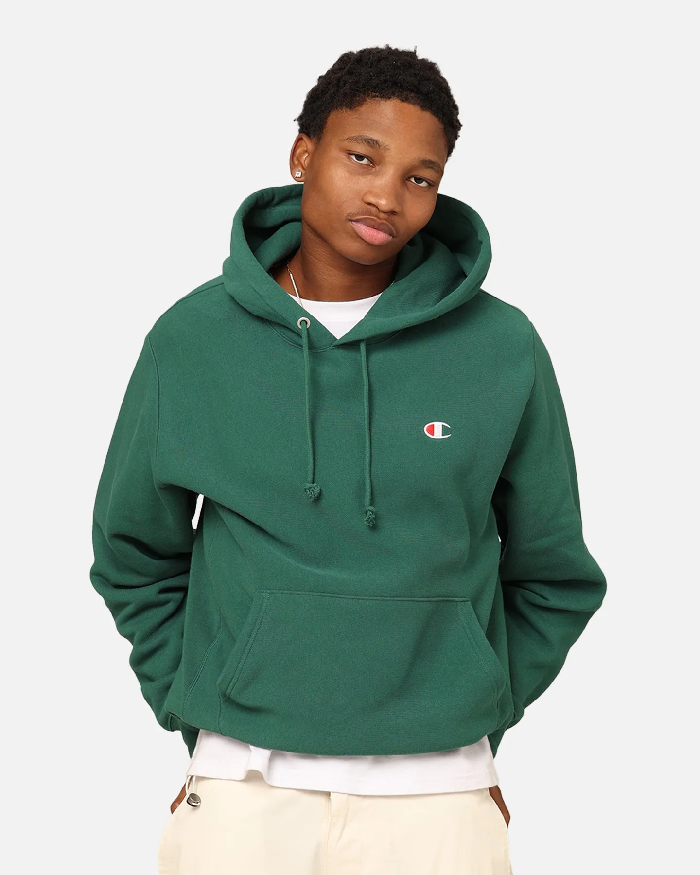 Champion Reverse Weave Small C Hoodie Spruce Willis