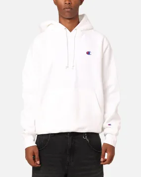 Champion Reverse Weave Small C Hoodie White