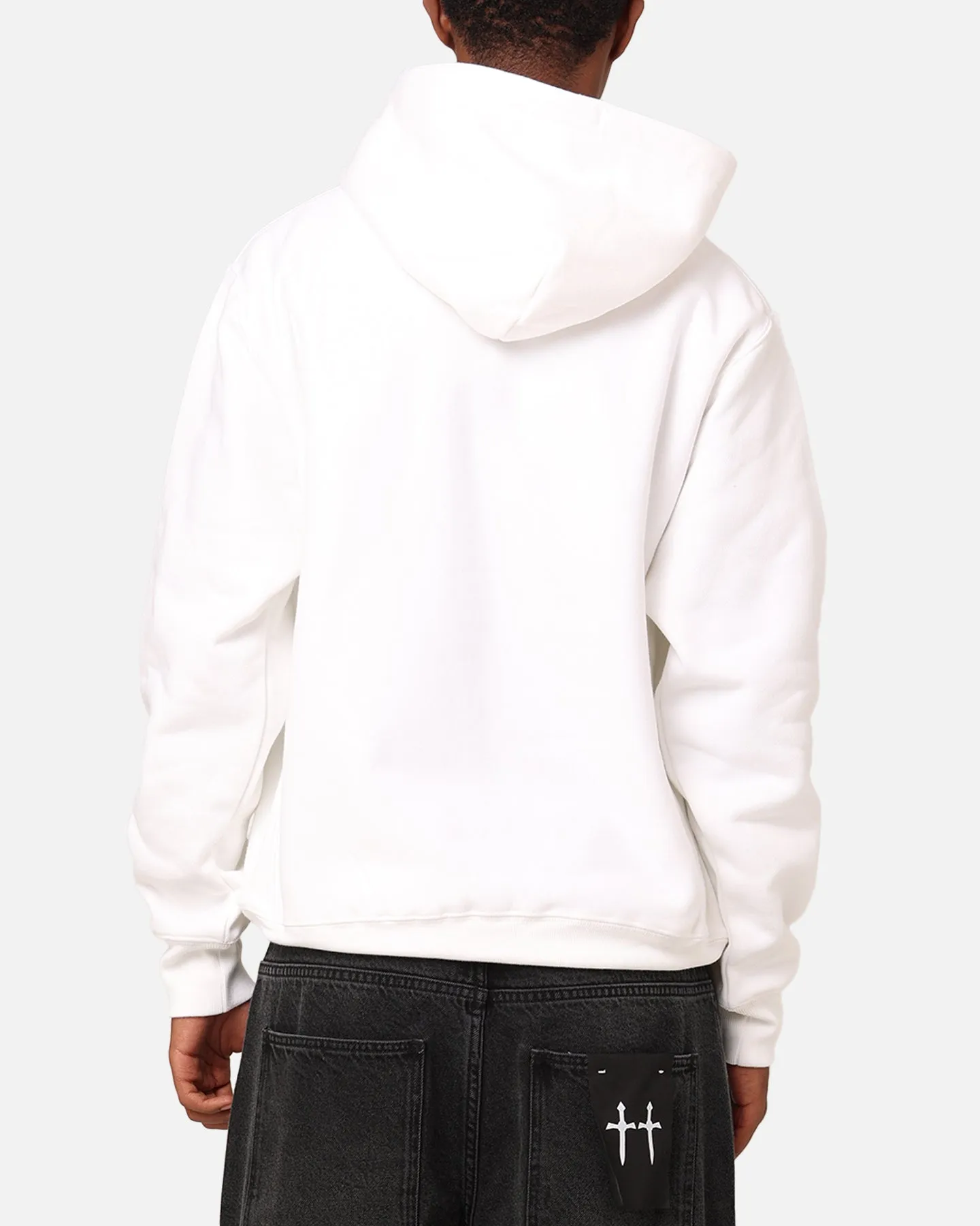 Champion Reverse Weave Small C Hoodie White