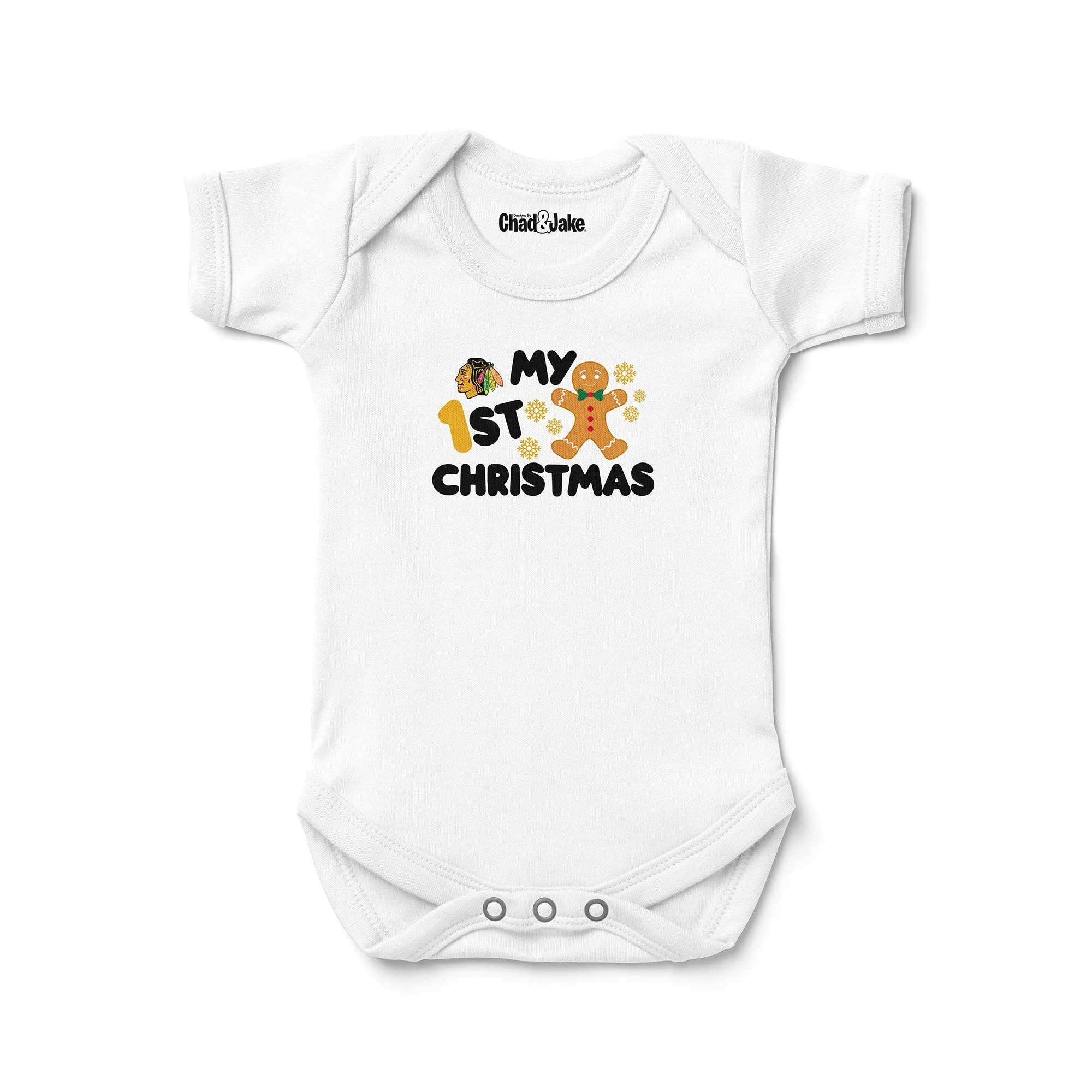 Chicago Blackhawks "My First Christmas Gingerbread" Bodysuit