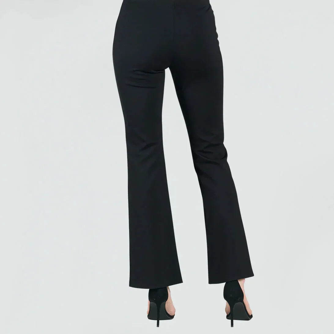 Clara Sunwoo Ponte Knit - Boot Cut Pant - Black