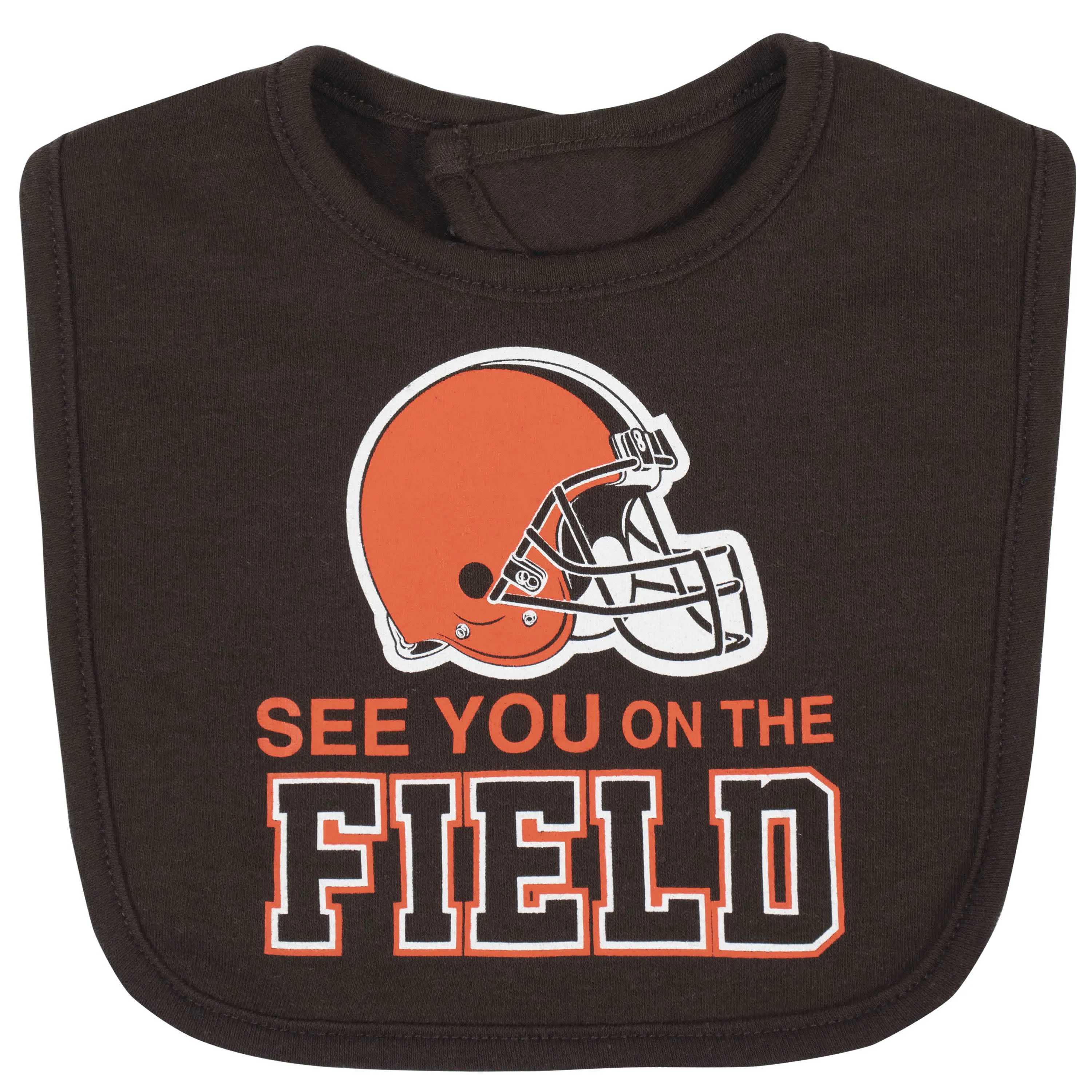 Cleveland Browns 3-Piece Baby Boys Bodysuit, Bib, and Cap Set