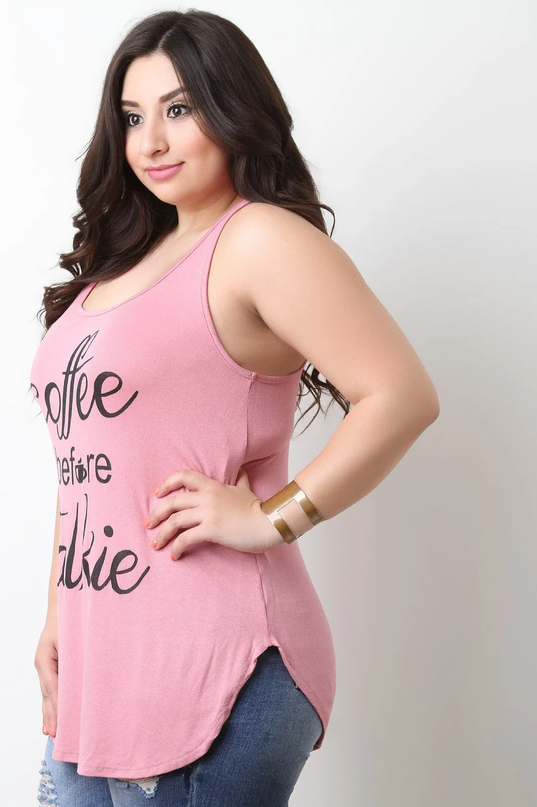 Coffee Before Talkie Sleeveless Tank Top