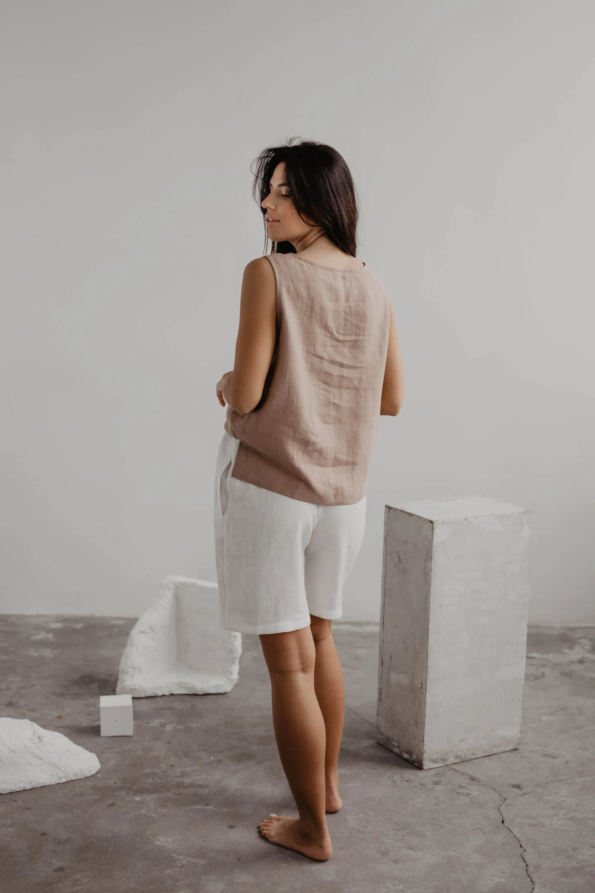 Colette Classical Linen Top