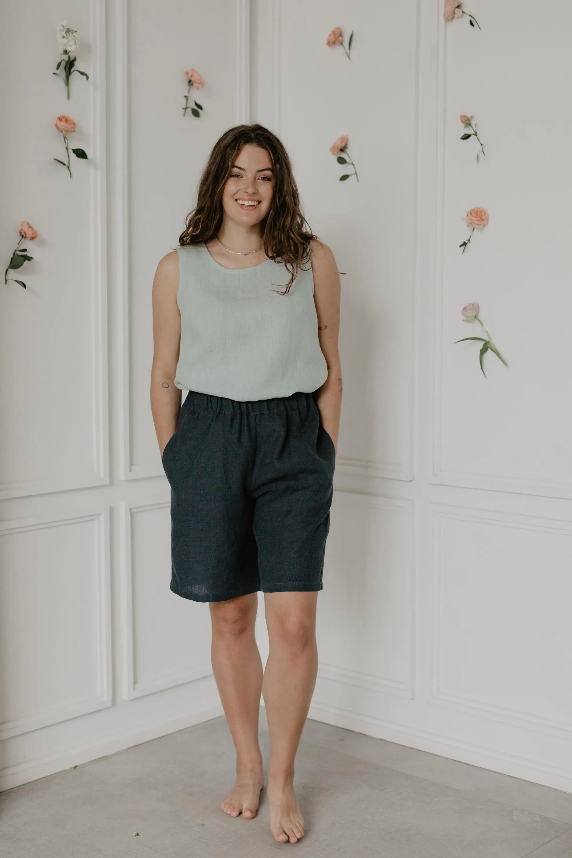 Colette Classical Linen Top