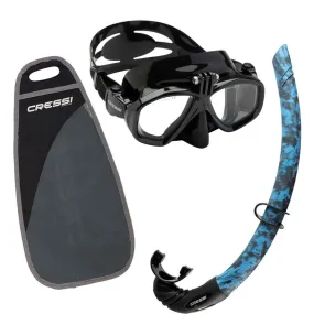 Cressi Action   Free Mask with GoPro or Action Camera Mount and Snorkel Set