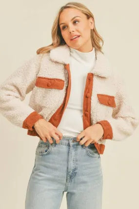 Cropped Shearling Jacket