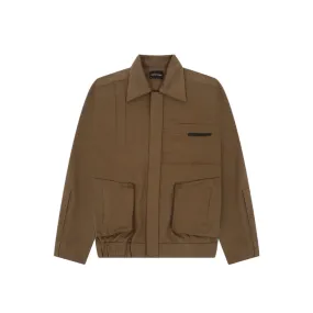 CUT PLEAT BOMBER JACKET