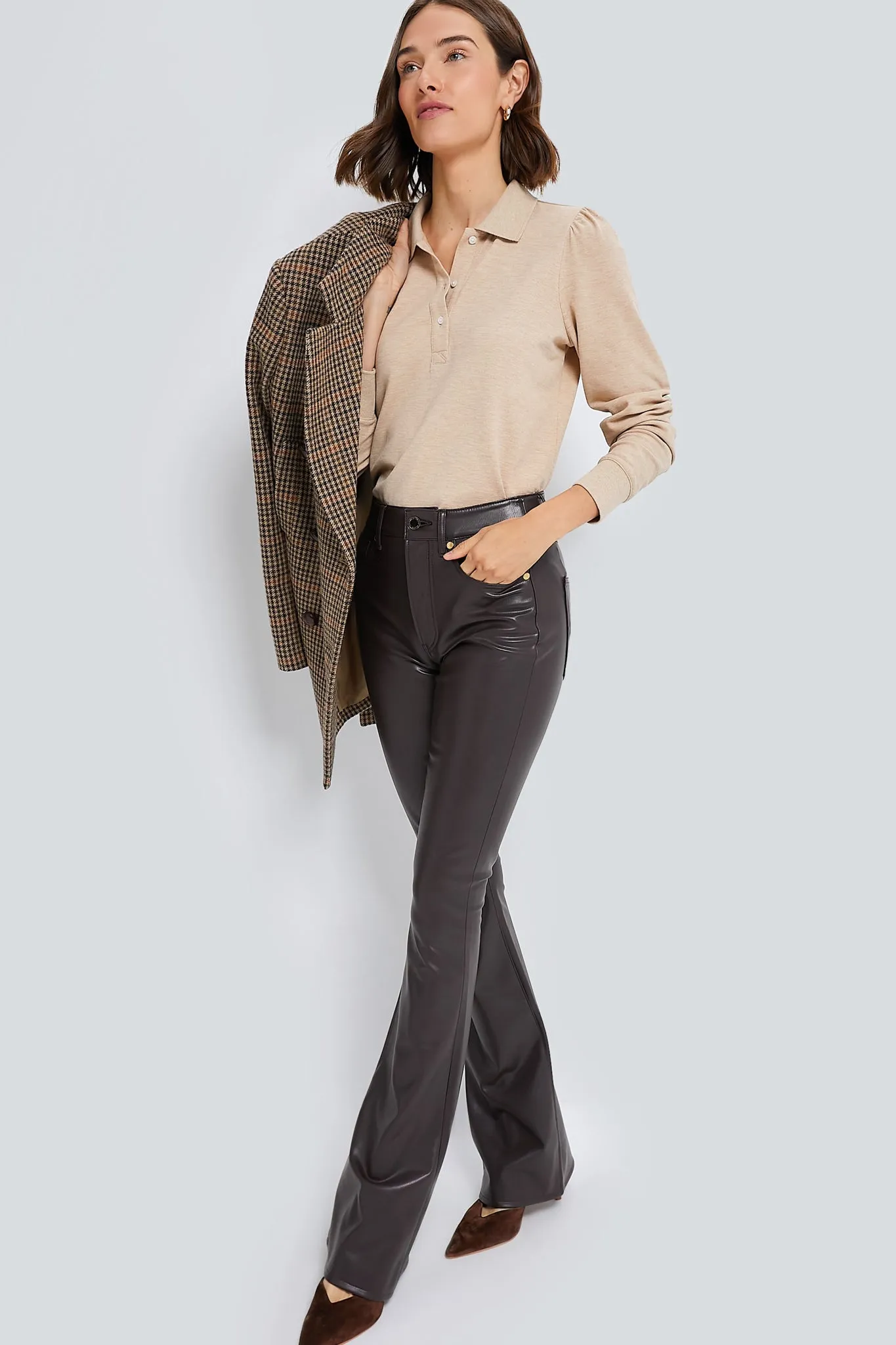 Dark Chocolate Beverly High Rise Skinny Flare