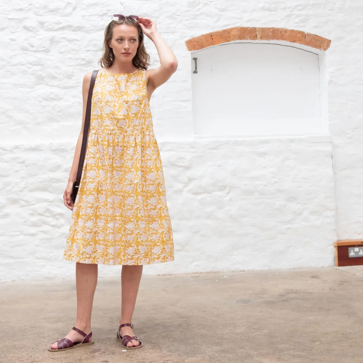 Elaine Day Dress in Bodhi Print