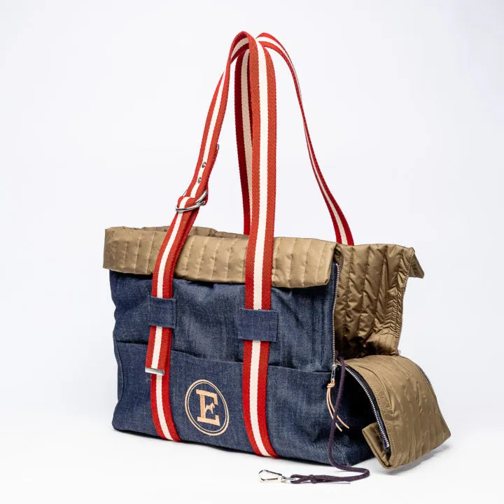 Emma Firenze Denim Dog Carrier