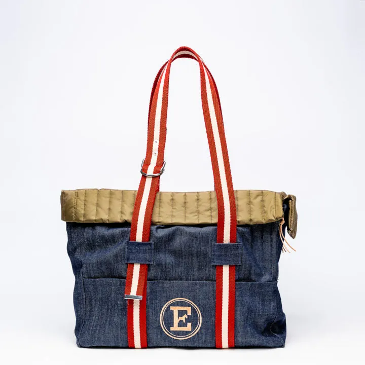 Emma Firenze Denim Dog Carrier