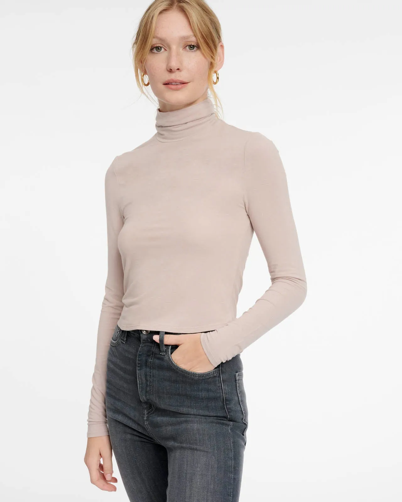 Everywhere LYR Ruched Turtleneck