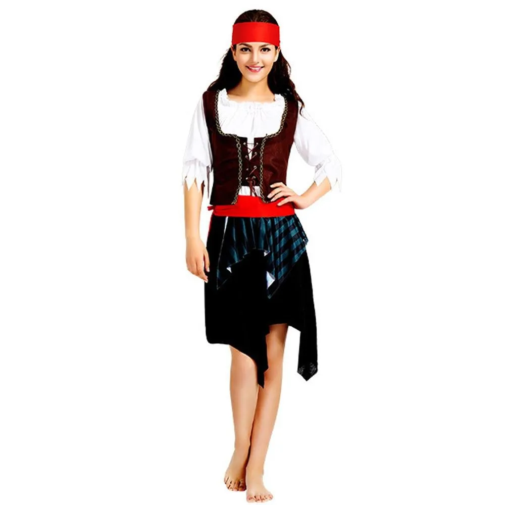 Family Matching Pirate Outfit Cosplay Costume Fancy Dress Halloween