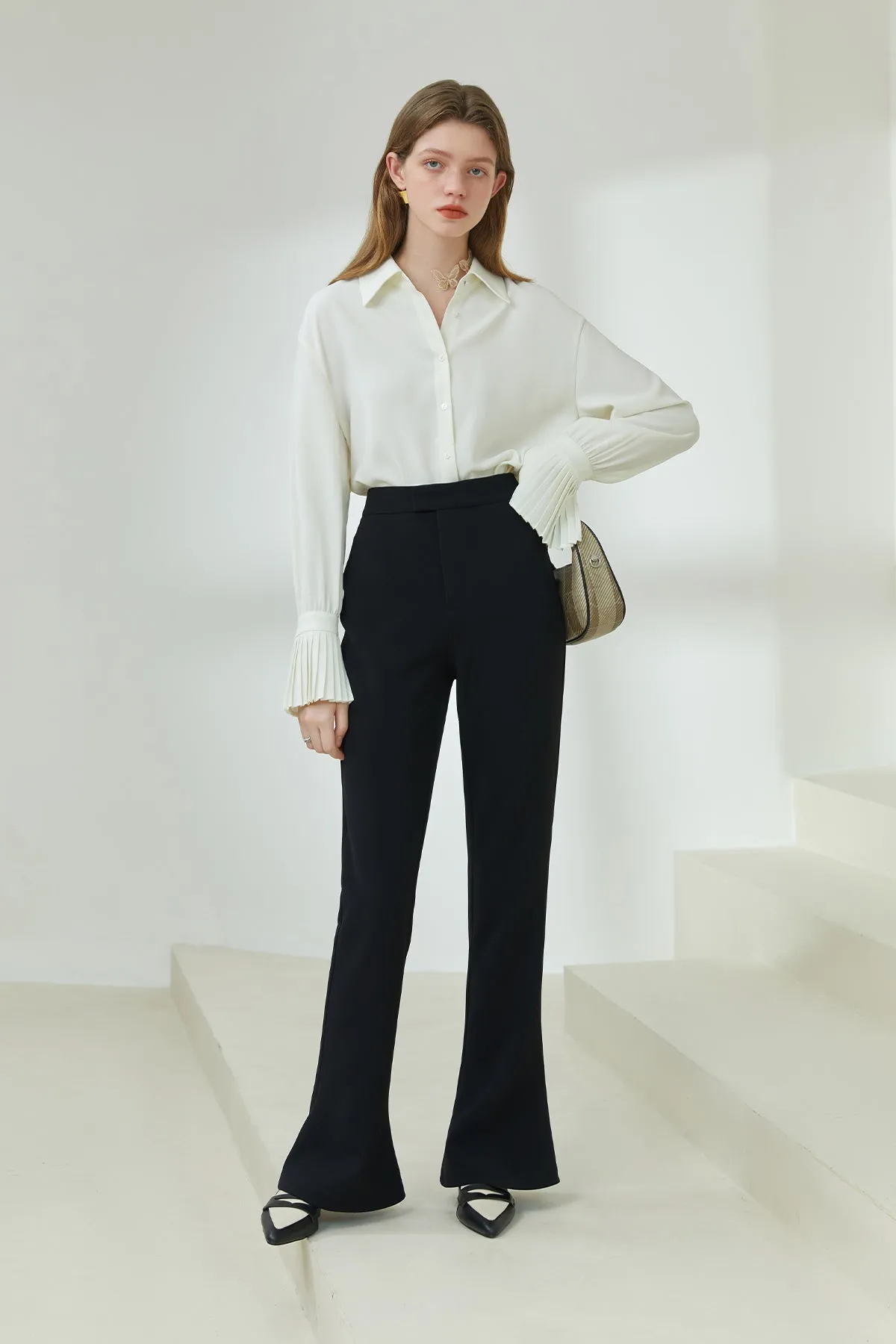 Fansilanen | Fara Black Flared Pants