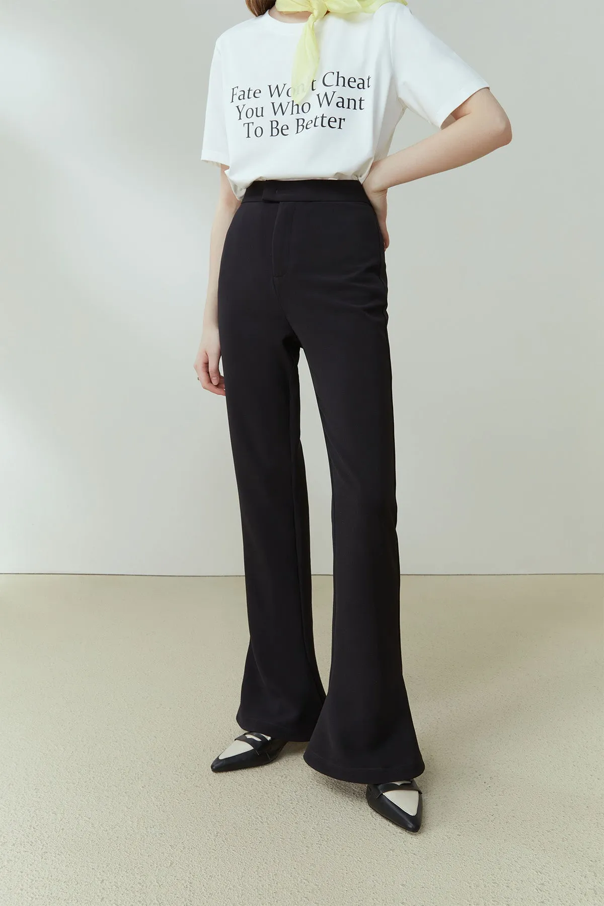 Fansilanen | Fara Black Flared Pants