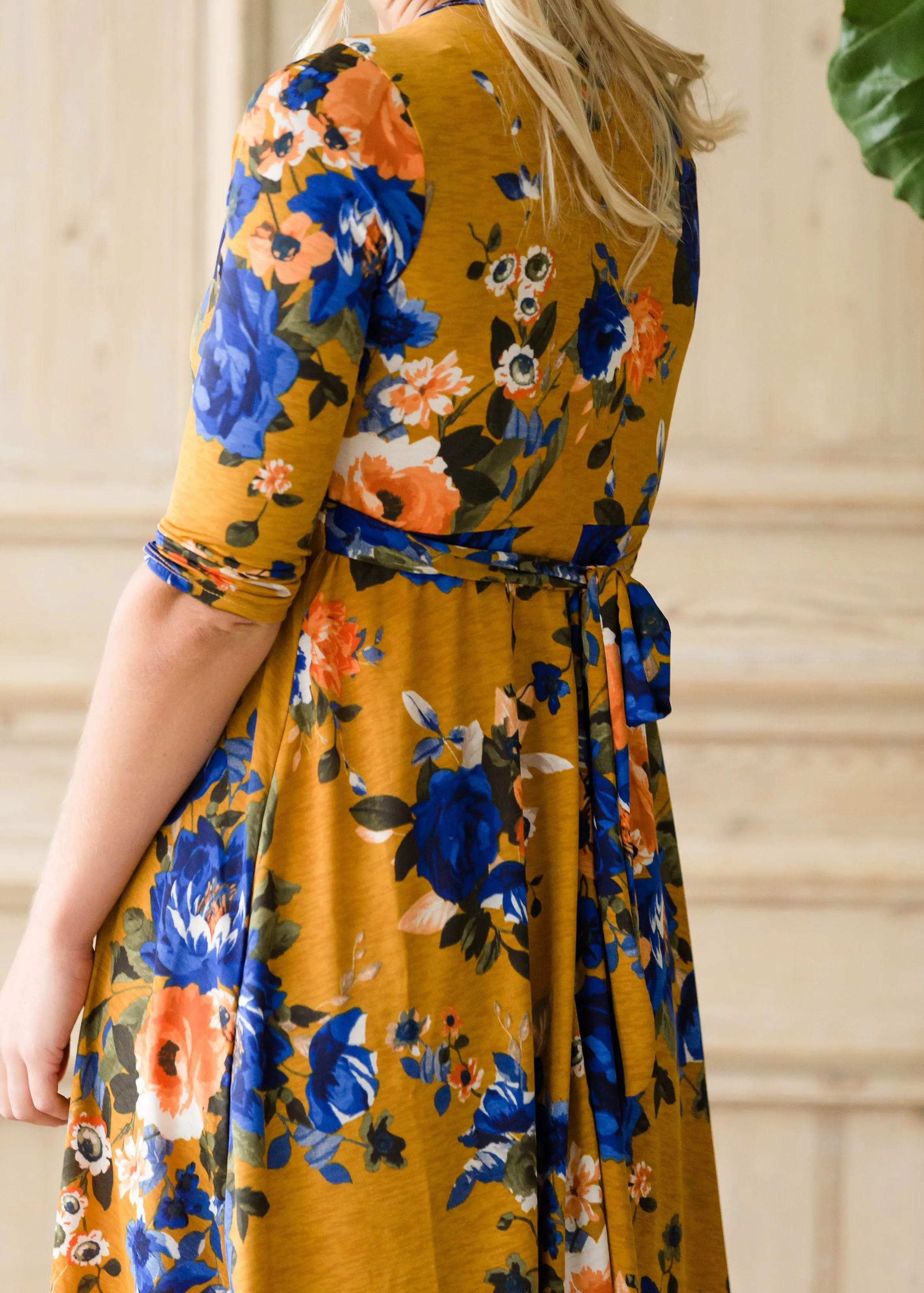 Floral Fit Wrap Midi Dress - FINAL SALE