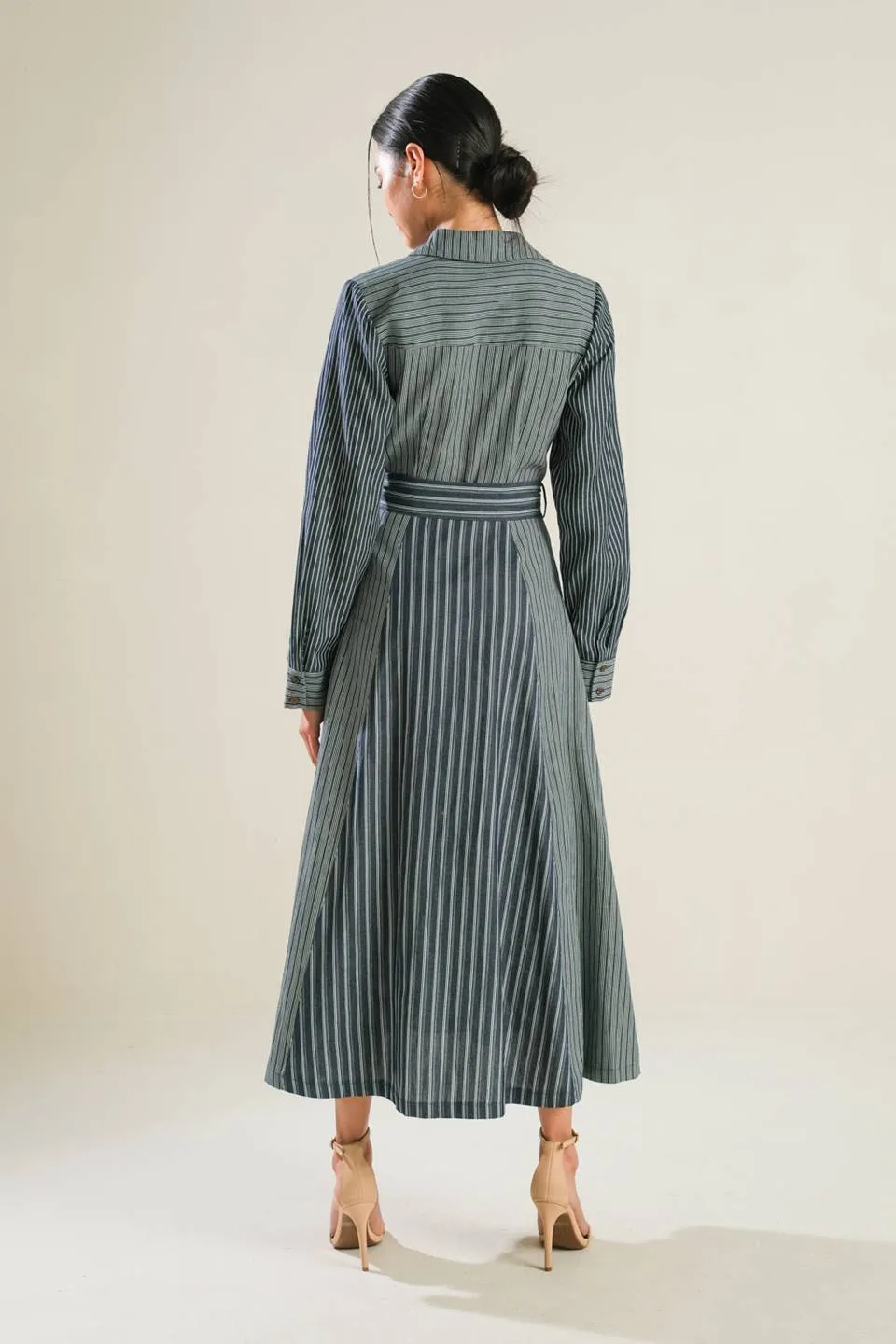 FOREVER DAYDREAMING WOVEN MIDI DRESS