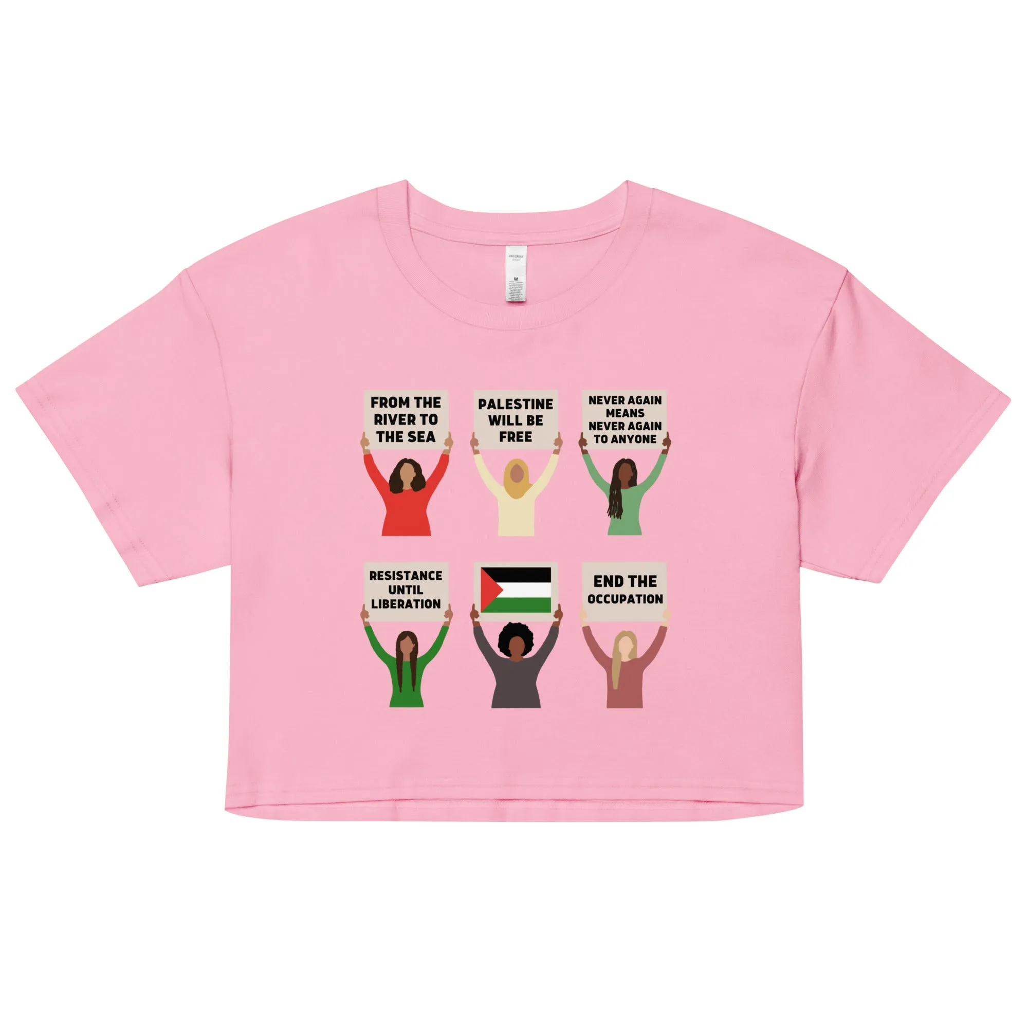 FREE PALESTINE Protest Crop Top