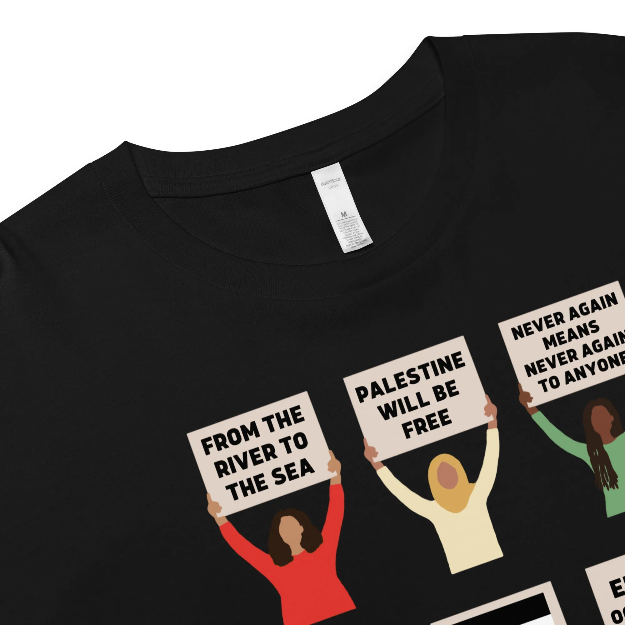 FREE PALESTINE Protest Crop Top