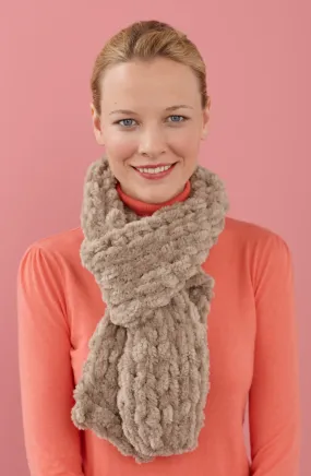 Fuzzy Knit Scarf Pattern