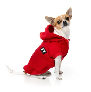 FuzzYard Flash Dog Hoodie Red