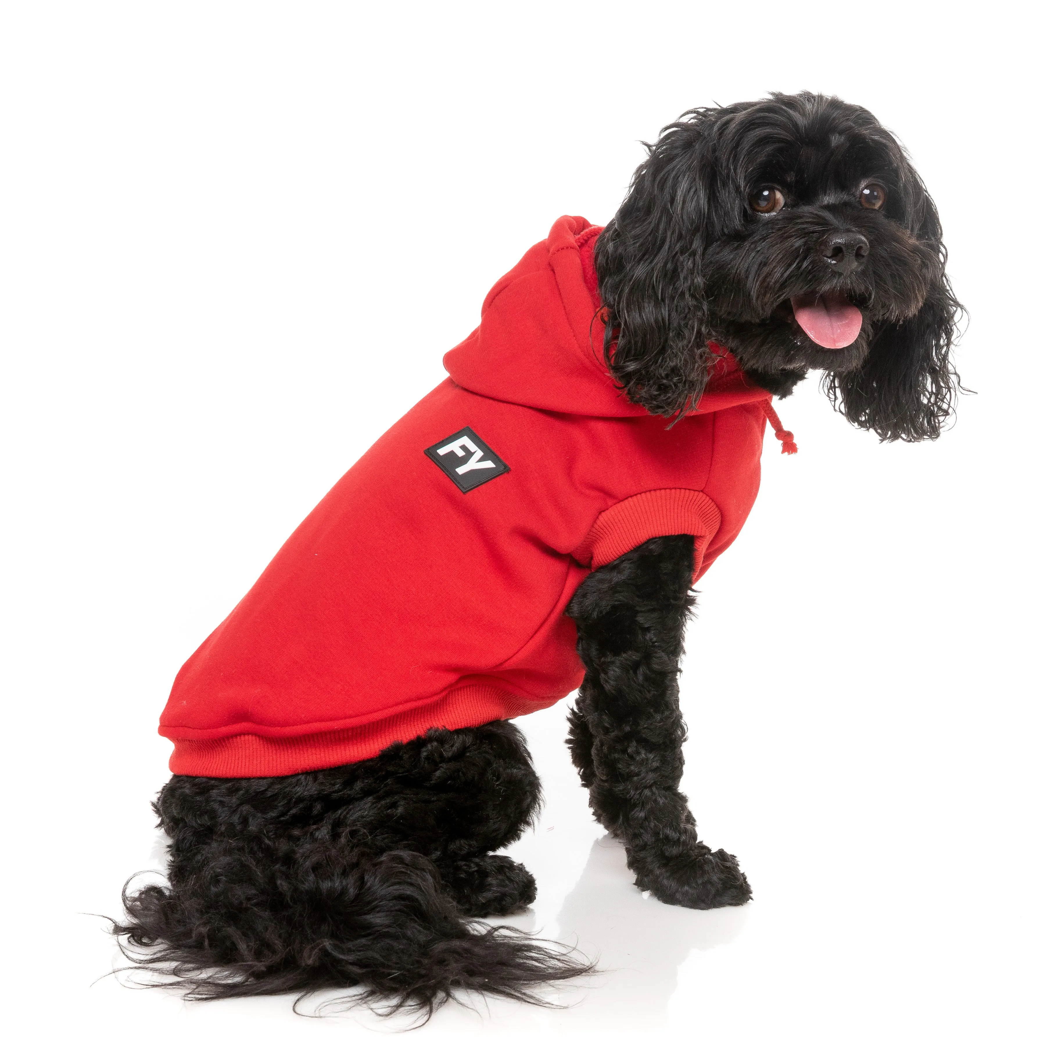 FuzzYard Flash Dog Hoodie Red